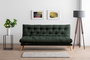 Atelier Del Sofa Saki Sofá cama de 3 plazas Verde
